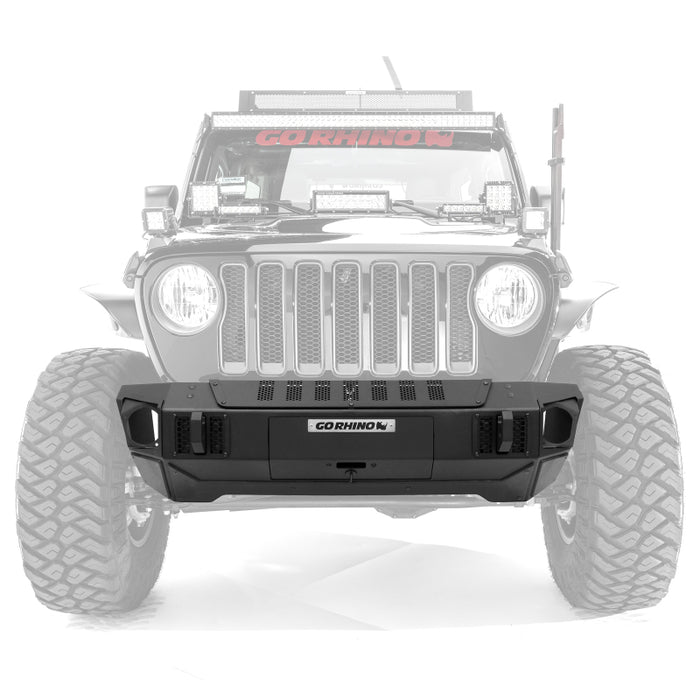 Go Rhino 230111T 07-20 Jeep Wrangler JL/JLU/JK/JKU/Gladiator JT Trailline Front Stubby Bumper
