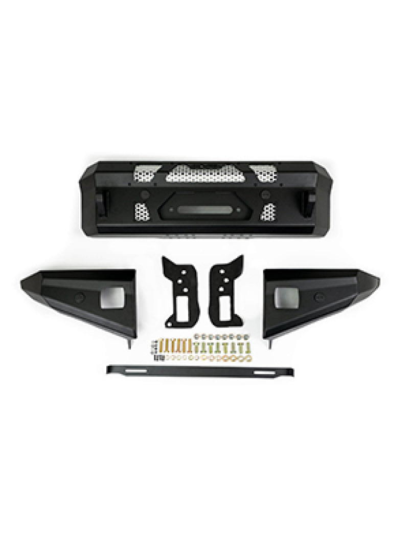 DV8 Offroad FBBR-01 2021+ Ford Bronco Front Bumper Winch Capable w/ Optional Bull Bar/Aux Light Opening