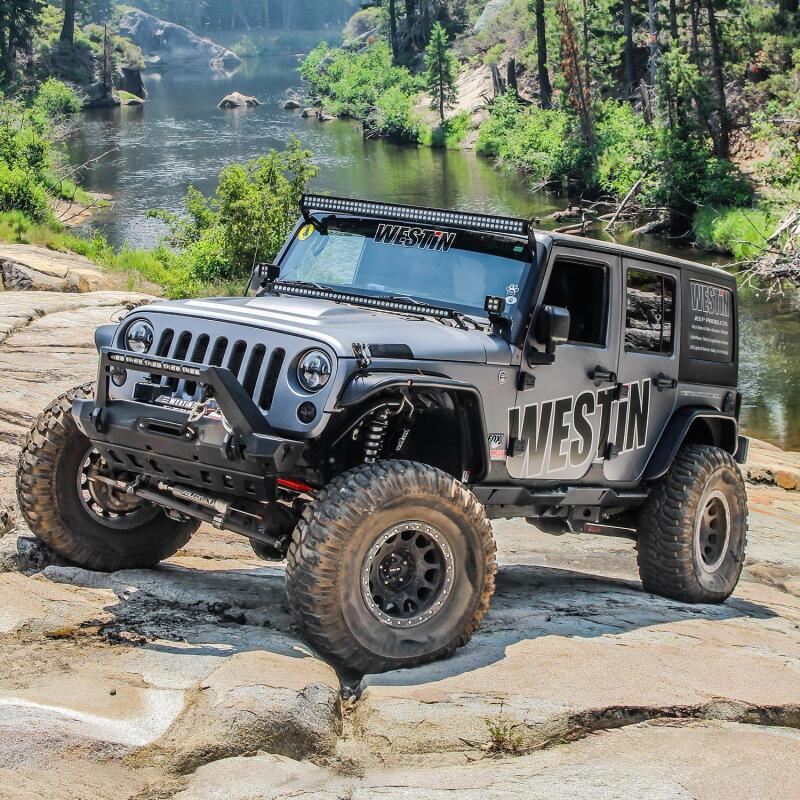 Westin 62-1015 /Snyper 07-17 Jeep Wrangler Tube Fenders - Rear - Textured Black