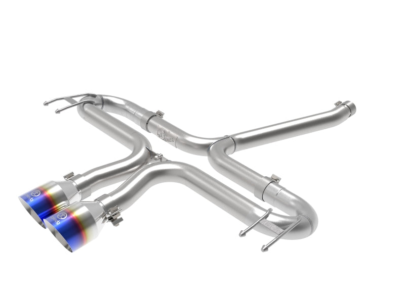 aFe 49-36625-L Takeda 2-1/2in 304 SS Axle-Back Exhaust w/Blue Flame Tips 17-20 Honda Civic Sport L4-1.5L (t)