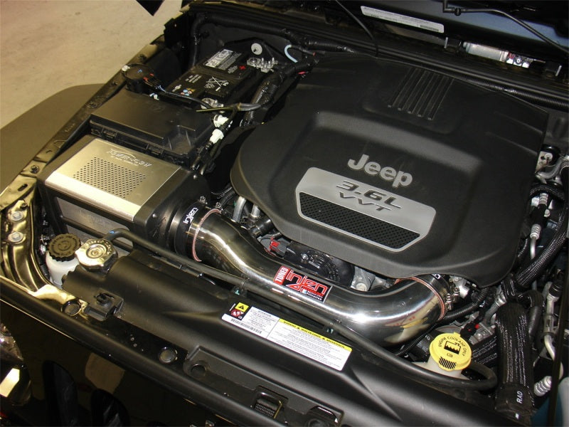 Injen PF5003P 12-13 Jeep Wrangler JK 3.6L V6 Polished Short RAM Intake w/ Power Flow Box