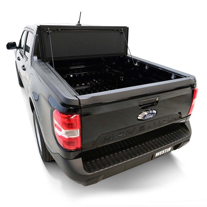 Westin 19-44795 22-23 Ford Maverick 4WD 4ft. 6in. Bed Hard Tri-Fold Tonneau Cover - Black