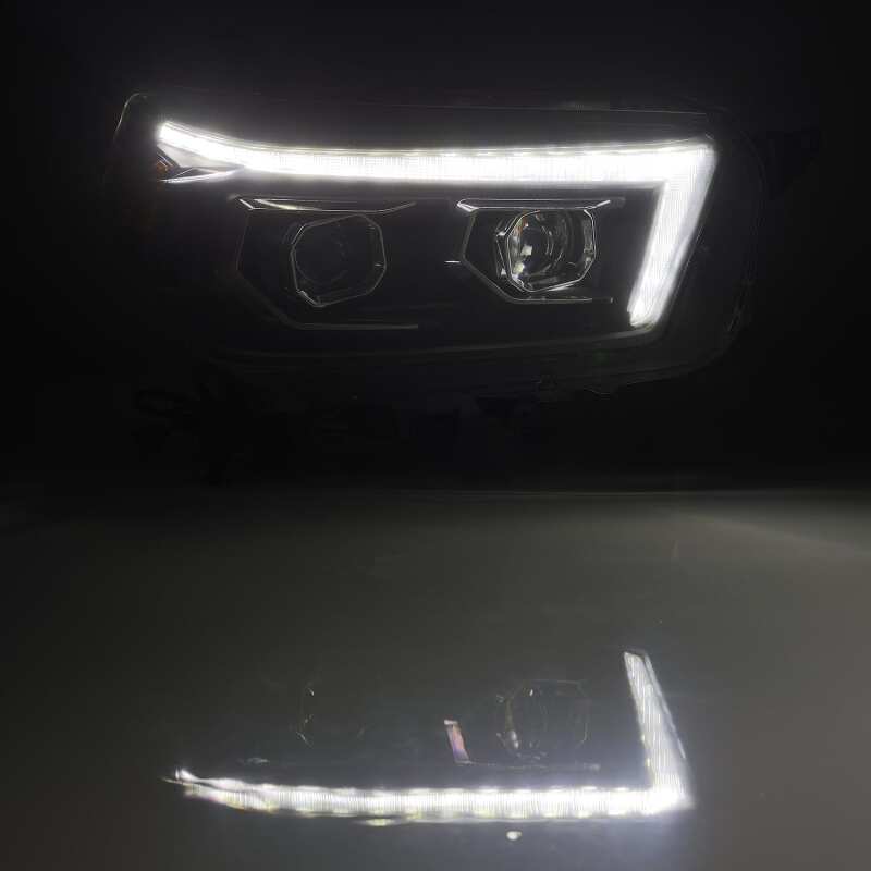 AlphaRex 880755 10-13 Toyota 4Runner PRO-Series Projector Headlights Plank Style Black w/Seq Signal/DRL