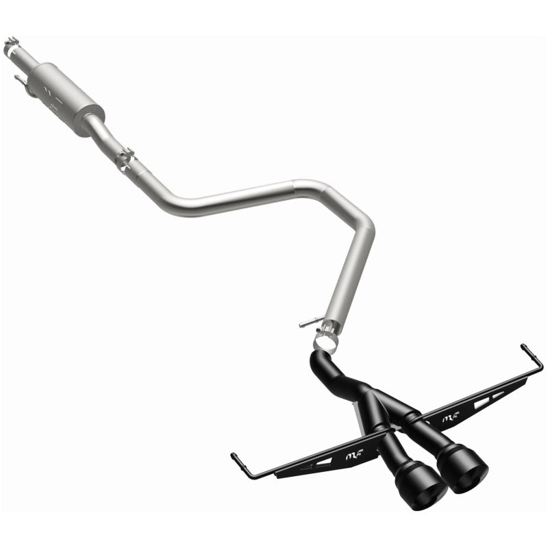 Magnaflow 19455 MagnaFlow 2019 Hyundai Veloster 1.6L 2.5in Center Exit Stainless Steel Cat-Back Exhaust w/Blk Tips