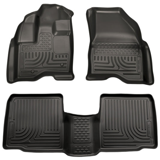 Husky Liners 98731 09-13 Lincoln MKS WeatherBeater Combo Black Floor Liners