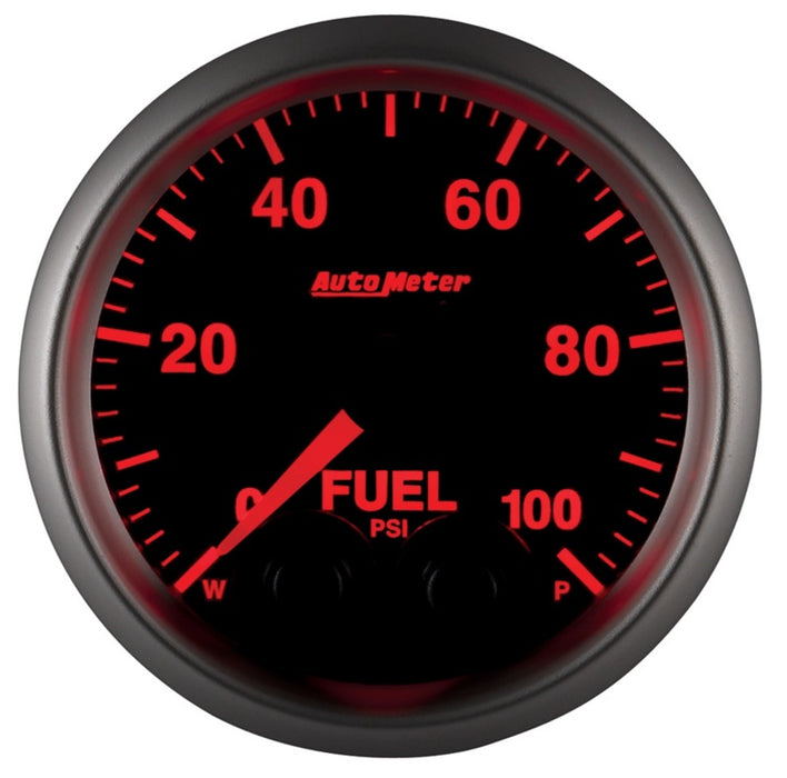 AutoMeter 5671 Autometer Elite 52mm 0-100 PSI Fuel Pressure Peak & Warn w/ Electronic Control Gauge