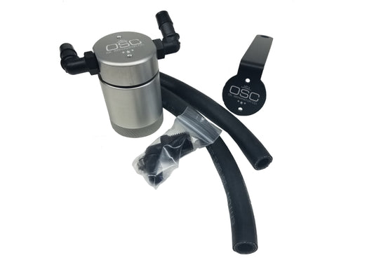 J&L 3018P-C 99-04 Ford Mustang SVT Cobra Passenger Side Oil Separator 3.0 - Clear Anodized