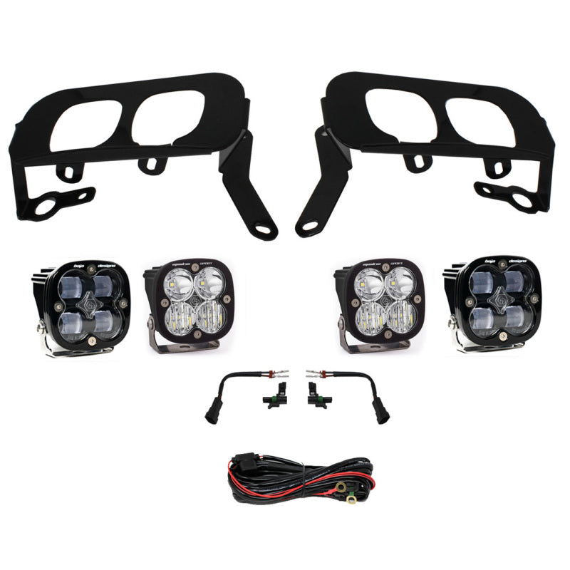 Baja Designs 447530 14-15 Silverado 1500 White Fog Pocket Kit - Amber