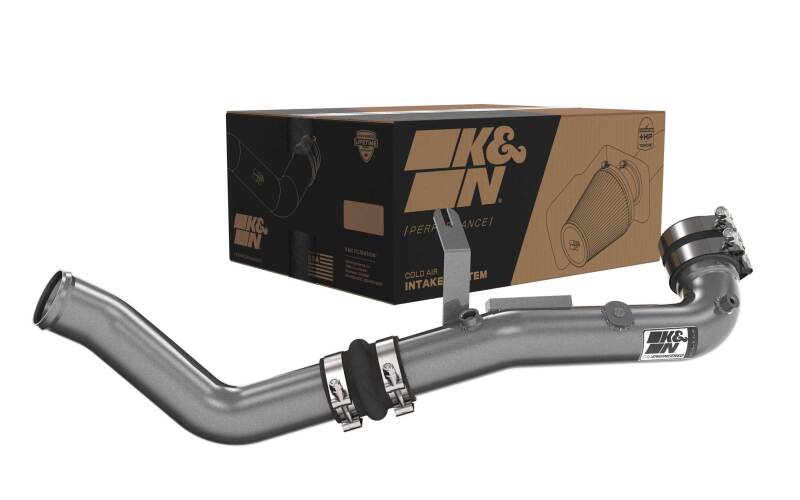 K&N Engineering 77-1022KC K&N 22-24 Honda Civic 1.5L L4 Aluminum Charge Pipe Kit - Gunmetal Gray
