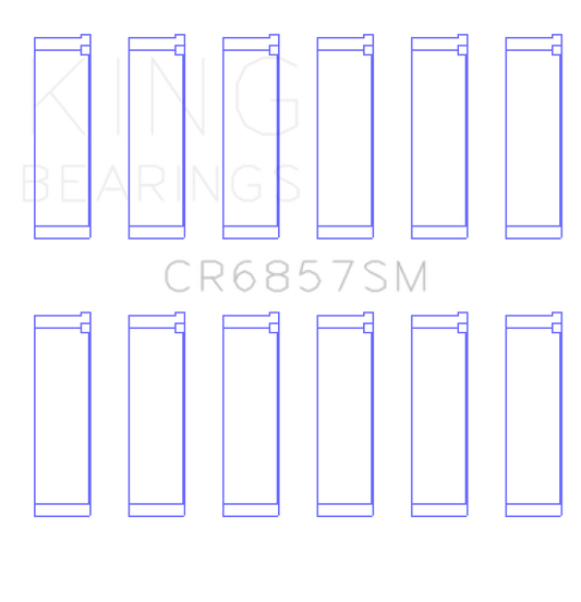 King Engine Bearings CR6857SM Chrysler Pentastar 3.6L ERB V6 Connecting Rod Bearing Set - Size STD