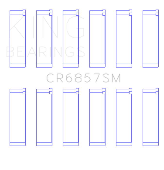 King Engine Bearings CR6857SM Chrysler Pentastar 3.6L ERB V6 Connecting Rod Bearing Set - Size STD