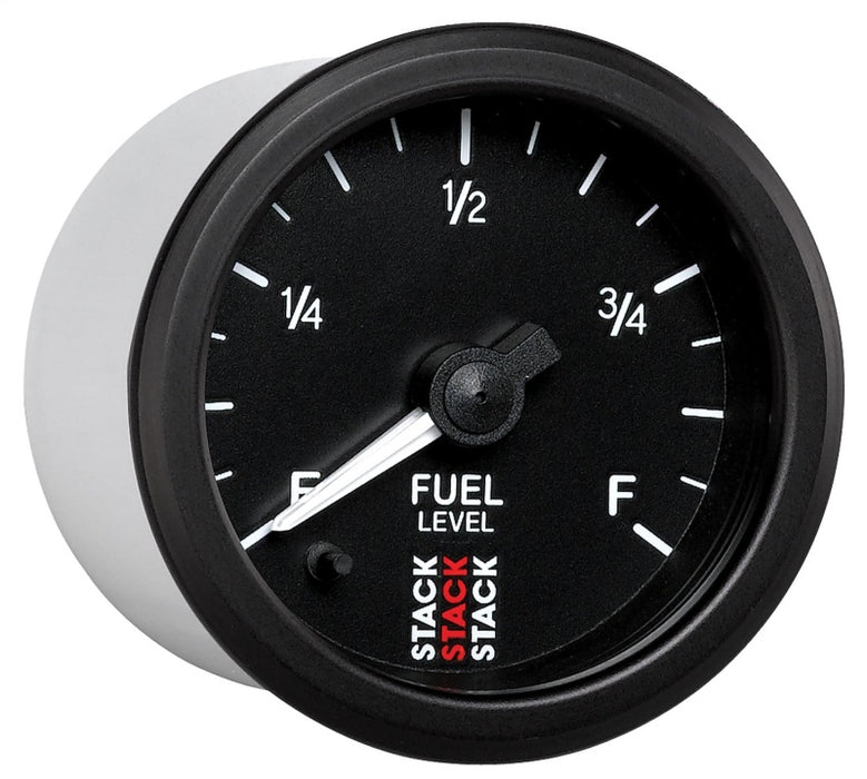 AutoMeter ST3315 Autometer Stack Instruments 52mm 0-280 Ohm Programmable Pro Stepper Motor Fuel Level Gauge - Black