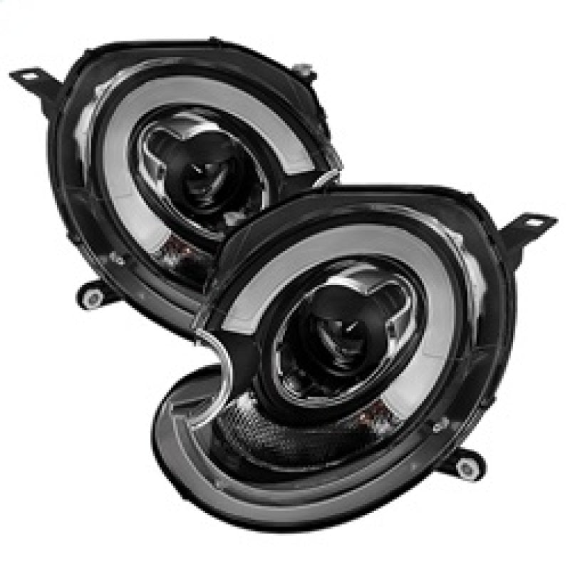 SPYDER 5080615 Spyder Mini Cooper 2010-2012 Projector Headlights Xenon/HID Model- DRL Blk PRO-YD-MC07-HID-DRL-BK