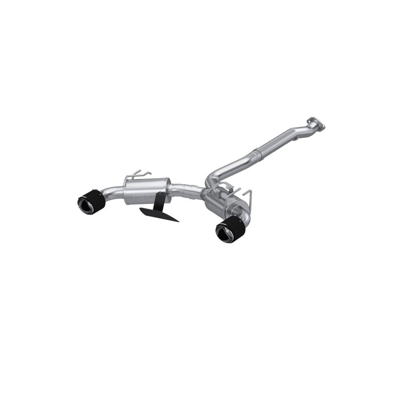 MBRP S43023CF 2023 Toyota Corolla GR 1.6L T304 SS 3in Cat-Back Dual Split Rear w/ Carbon Fiber Tips
