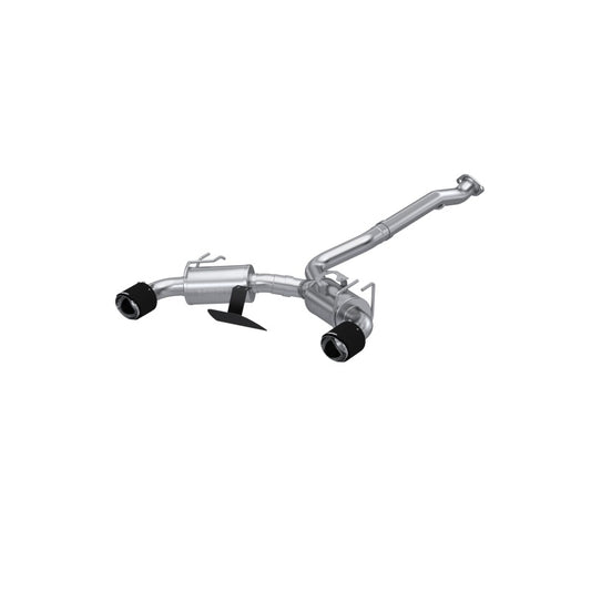 MBRP S43023CF 2023 Toyota Corolla GR 1.6L T304 SS 3in Cat-Back Dual Split Rear w/ Carbon Fiber Tips