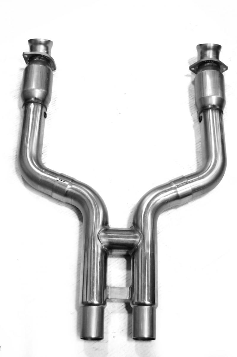 Kooks Headers 11413500 Kooks 11-14 Ford Mustang GT 5.0L 4V 3in x 2 3/4in OEM Cat H Pipe Kooks HDR Req