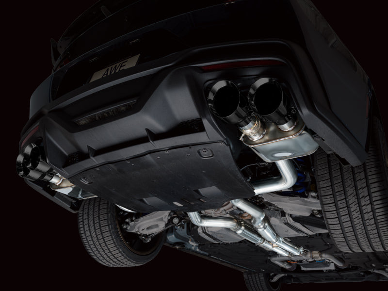AWE Tuning 3025-43375 AWE 2024 Ford Mustang Dark Horse S650 RWD SwitchPath Catback Exhaust w/ Quad Diamond Black Tips