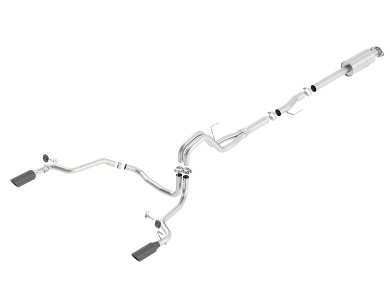 Borla 140616BC 15-16 Ford F150 3.5L EcoBoost Ext. Cab Black Chrome CB Exhaust ATAK Single Split Rear Exit