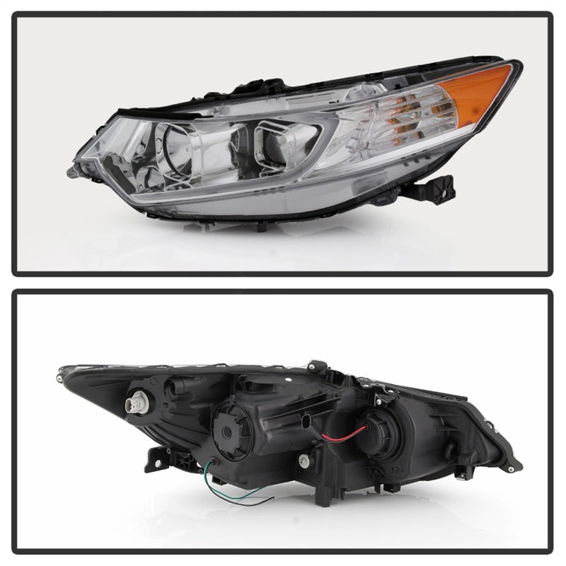 SPYDER 9042225 xTune 09-14 Acura TSX Projector Headlights - Light Bar DRL - Chrome (PRO-JH-ATSX09-LB-C)