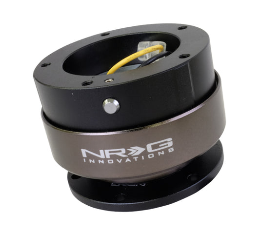 NRG SRK-330BK Quick Release Kit Gen 2.5 - Black / Black Ring (6 Hole Base 5 Hole Top)