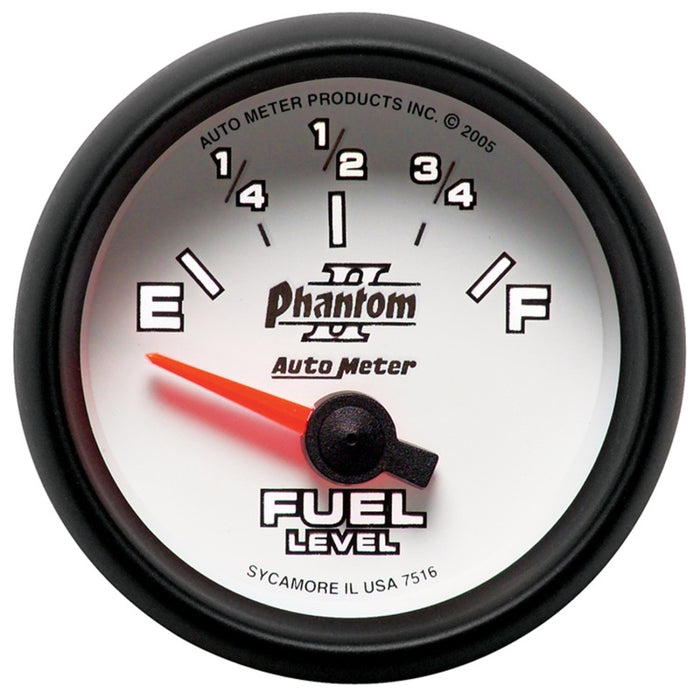 Autometer ATM7516 2-1/16in P/S II Fuel Level Gauge 240-33ohms