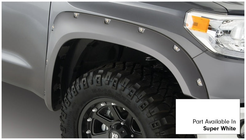 Bushwacker 30918-13 16-18 Toyota Tundra Fleetside Pocket Style Flares 4pc 66.7/78.7/97.6in Bed - Super White