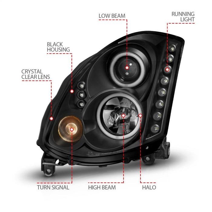 ANZO 121363 ANZ LED/Projector Headlights