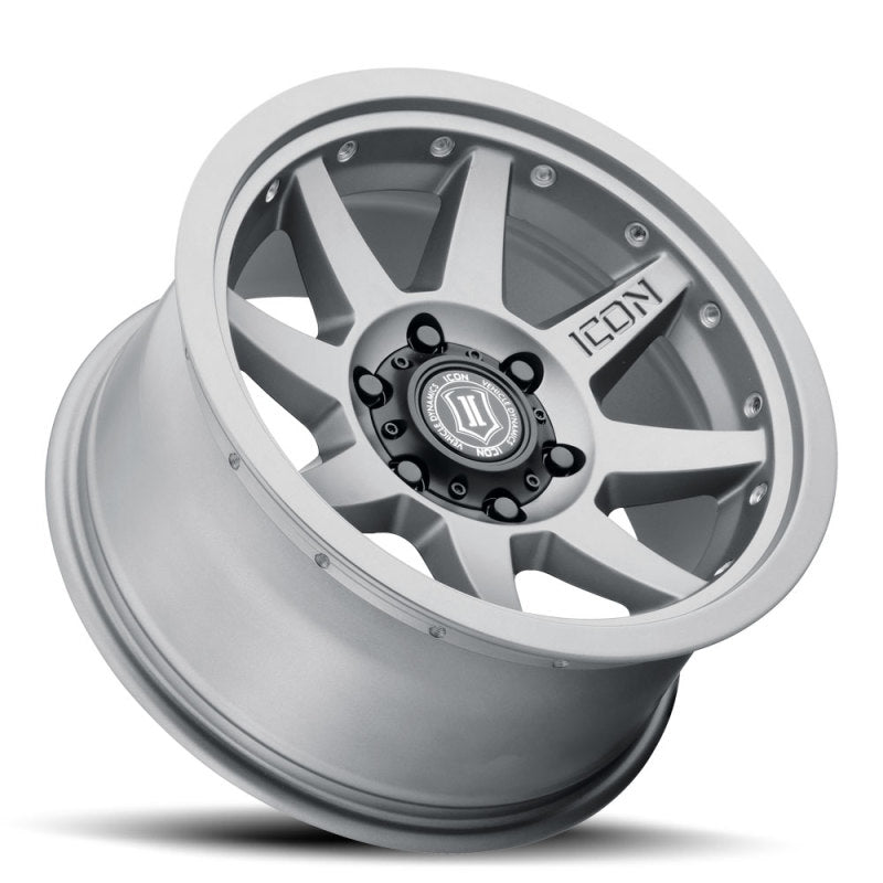 ICON 21817857345TT Rebound Pro 17x8.5 5x5 -6mm Offset 4.5in BS 71.5mm Bore Titanium Wheel