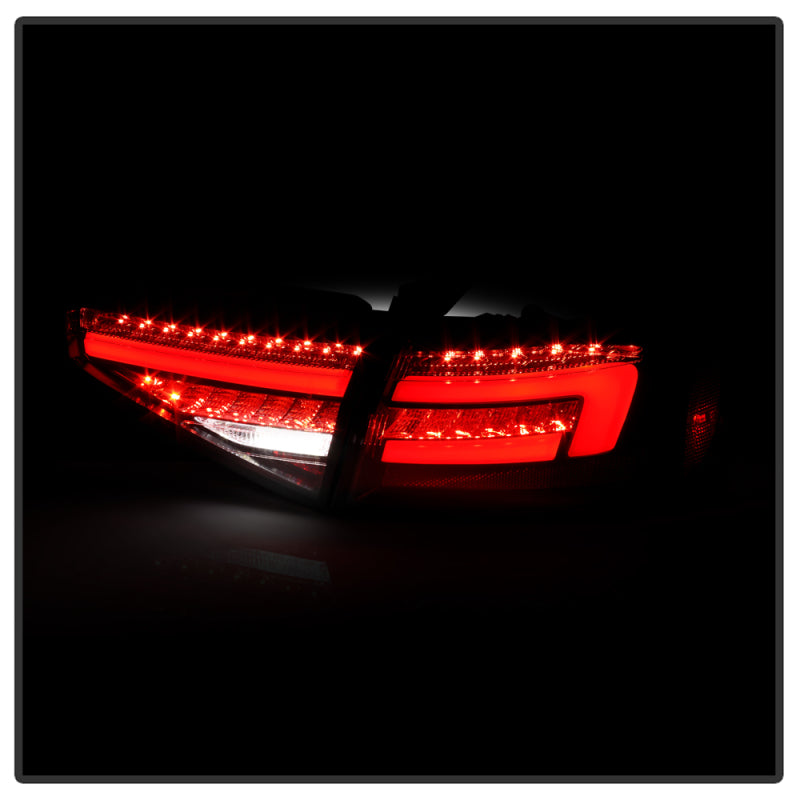SPYDER 5087171 Spyder 13-16 Audi A4 4DR LED Tail Lights LED Clear Reverse Lights - Black ALT-YD-AA413-SEQ-BK