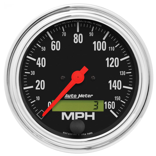 Autometer ATM2489 3-3/8in Electronic 160MP Speedometer