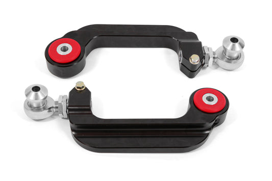 BMR Suspension UCA762 BMR 15-18 S550 Mustang Billet Aluminum Camber Links Adjustable (Poly/Rod ends) - Black Anodized