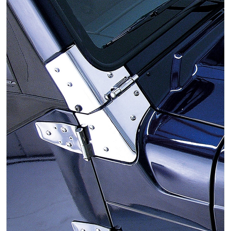 Rugged Ridge 11112.02 97-06 Jeep Wrangler Stainless Steel Windshield Hinges