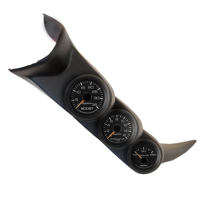 AutoMeter 7086 Autometer 01-06 Chevy Duramax Black Triple A-Pillar Gauge Kit