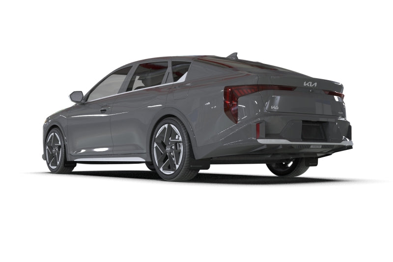 Rally Armor MF111-UR-BLK-DGRY 2025+ Kia K4 Black Mud Flap Dark Grey Logo