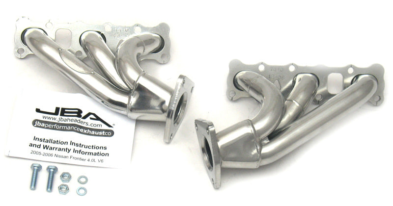 JBA 1410SJS 04-15 Nissan 4.0L V6 1-5/8in Primary Silver Ctd Cat4Ward Header