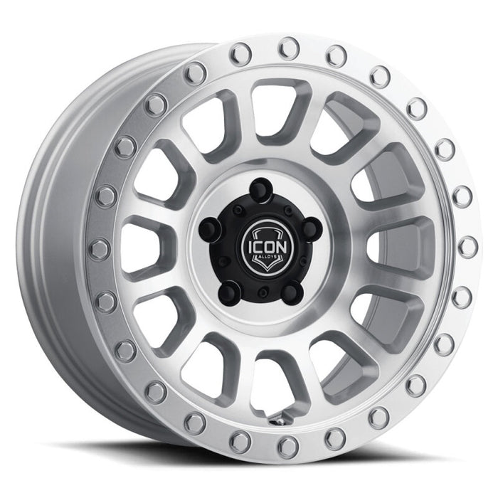 ICON 8018905560SM Hulse 18x9 5x150 25mm Offset 6in BS Silver Machined