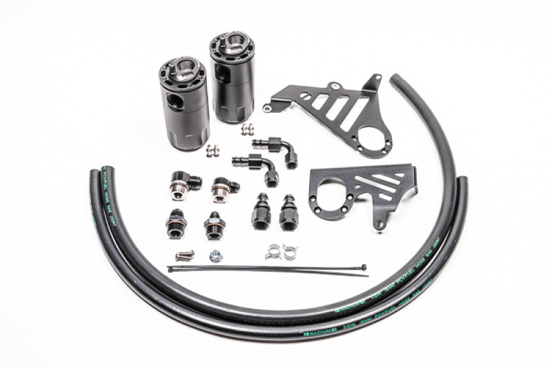 Radium Engineering 20-0358-FL Dual Catch Can Kit 2015-18 Focus ST Fluid Lock