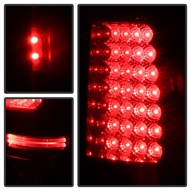 SPYDER 5078063 Spyder Chevy Silverado 1500 99-02 (Not Fit Stepside) LED Tail Lights Blk Smke ALT-YD-CS99-LED-BSM