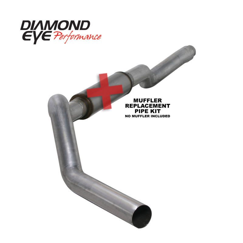 Diamond Eye Performance K5126A-RP Diamond Eye KIT 5in CB MFLR RPLCMENT PIPE SGL AL: 2006-2007.5 CHEVY 6.6L 2500/3500