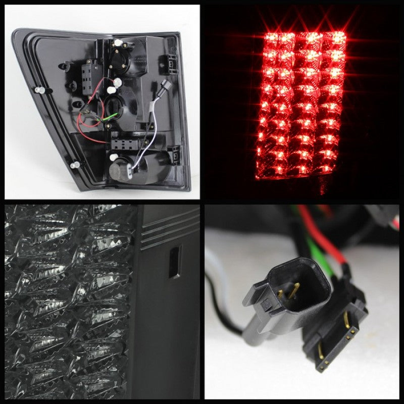 SPYDER 5070227 Spyder Jeep Grand Cherokee 07-10 LED Tail Lights Smoke ALT-YD-JGC07-LED-SM
