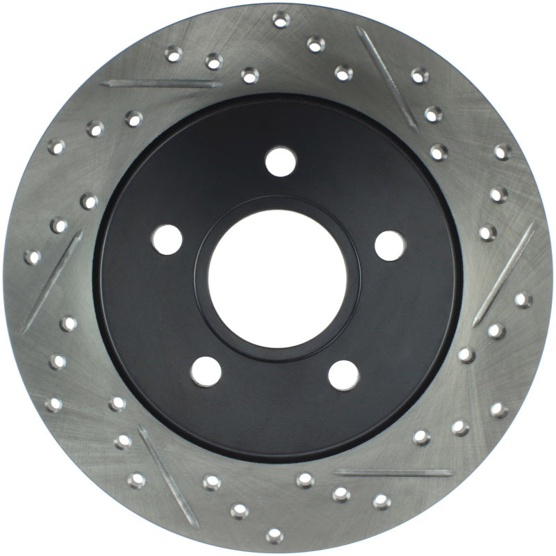 Stoptech 127.61099L StopTech 12-15 Ford Focus w/ Rear Disc Brakes Rear Left Slotted & Drilled Rotor