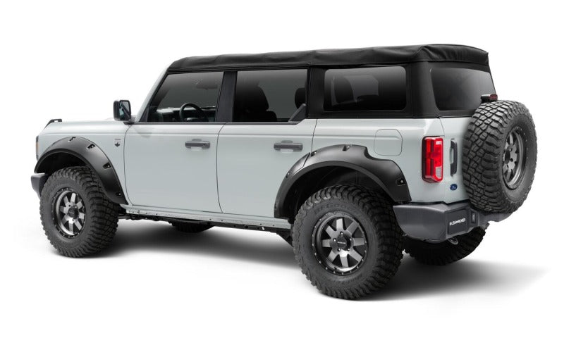 Bushwacker 20960-02 2021+ Ford Bronco 4-Door Pocket Style Flares 4pc - Black