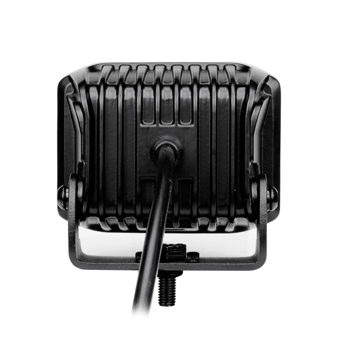 Go Rhino 750700321SCS Xplor Blackout Series Cube LED Sideline Spot Light Kit (Surface Mount) 4x3 - Blk (Pair)