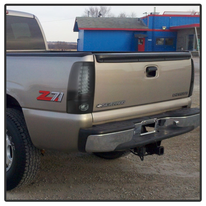 SPYDER 5078063 Spyder Chevy Silverado 1500 99-02 (Not Fit Stepside) LED Tail Lights Blk Smke ALT-YD-CS99-LED-BSM
