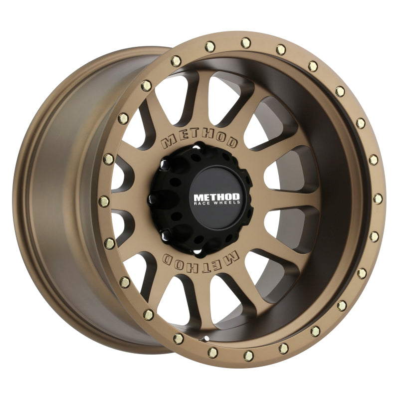 Method Wheels MR60521087924N Method MR605 NV 20x10 -24mm Offset 8x170 124.9mm CB Method Bronze Wheel