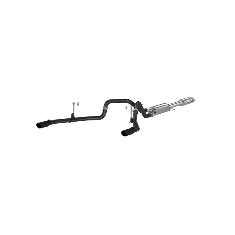 MBRP S5258BLK 2015 Ford F-150 5.0L 3in Cat Back Dual Split Rear Exit Black Exhaust System