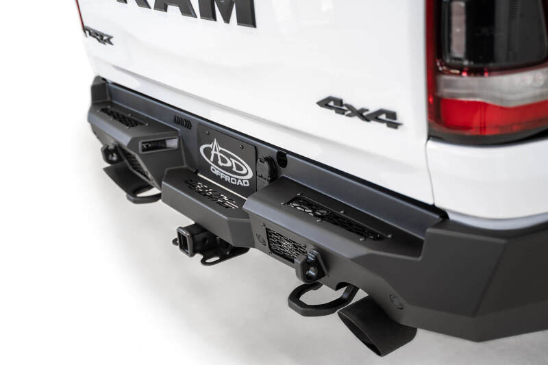 Addictive Desert Designs R620081280103 2021 Dodge RAM 1500 TRX Stealth Fighter Rear Bumper - Hammer Black