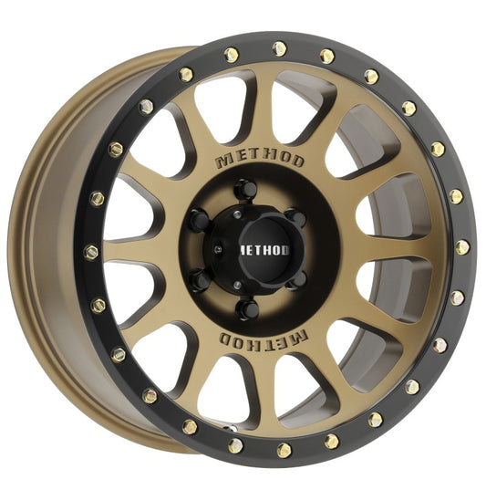 Method Wheels MR30589060900 Method MR305 NV 18x9 0mm Offset 6x5.5 108mm CB Method Bronze/Black Street Loc Wheel