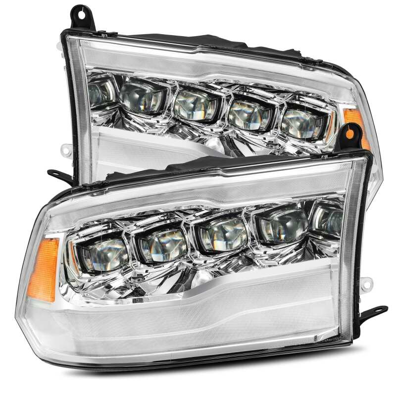 AlphaRex 880591 09-18 Dodge RAM 1500HD NOVA LED Projector Headlights Plank Style Design Chrome w/DRL