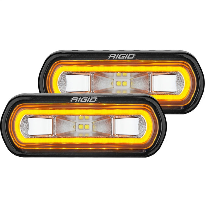Rigid Industries 53122 SR-L Series Surface Mount LED Spreader Pair w/ Red Halo - Universal